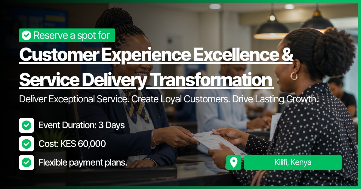 Customer Experience Excellence & Service Delivery Transformation Training