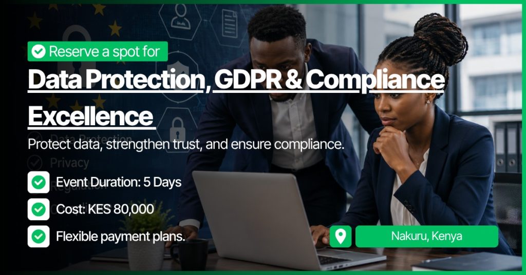 Data Protection, GDPR & Compliance Excellence Training