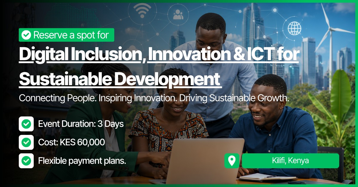 Digital Inclusion, Innovation & ICT for Sustainable Development Training