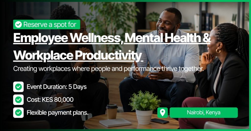 Employee Wellness, Mental Health & Workplace Productivity Training