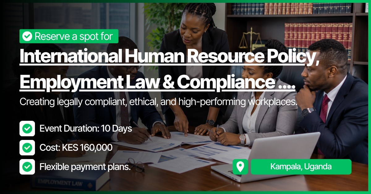 International Human Resource Policy, Employment Law & Compliance Excellence Training