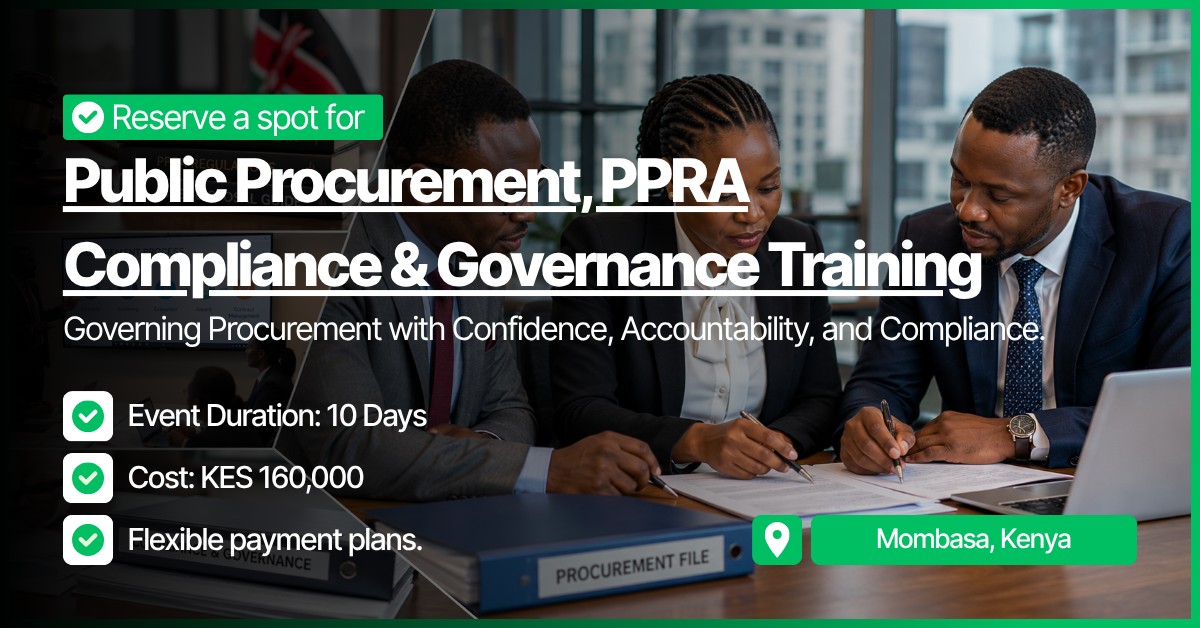 Public Procurement, PPRA Compliance & Governance Training