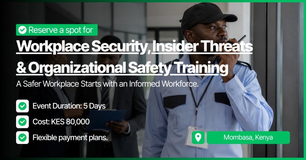 Workplace Security, Insider Threats & Organizational Safety Training